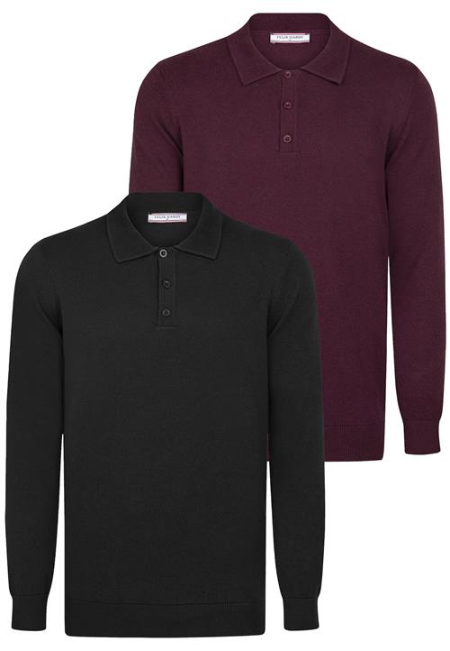 Felix Hardy Pullover  bordeaux / sort