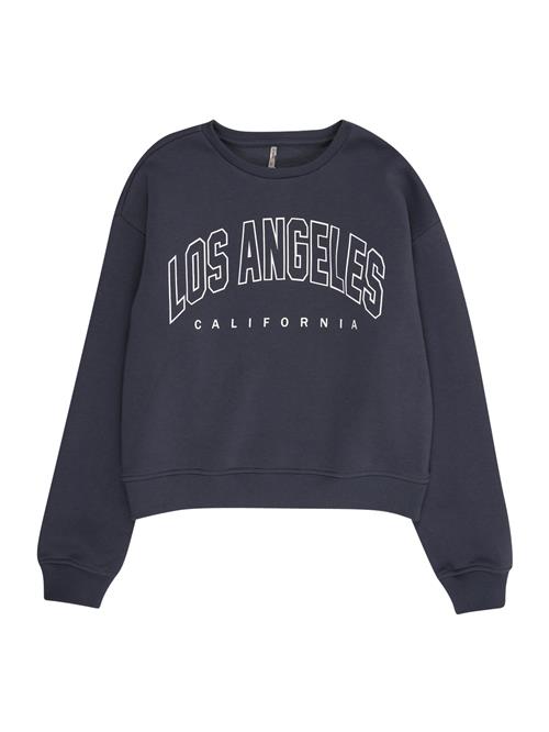 ONLY GIRLS Sweatshirt  natblå / hvid