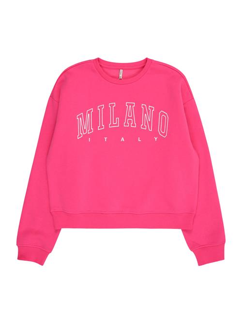 ONLY GIRLS Sweatshirt  magenta / hvid