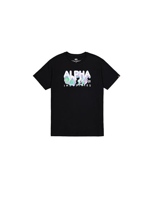 ALPHA INDUSTRIES Bluser & t-shirts 'Nebu'  blandingsfarvet / sort