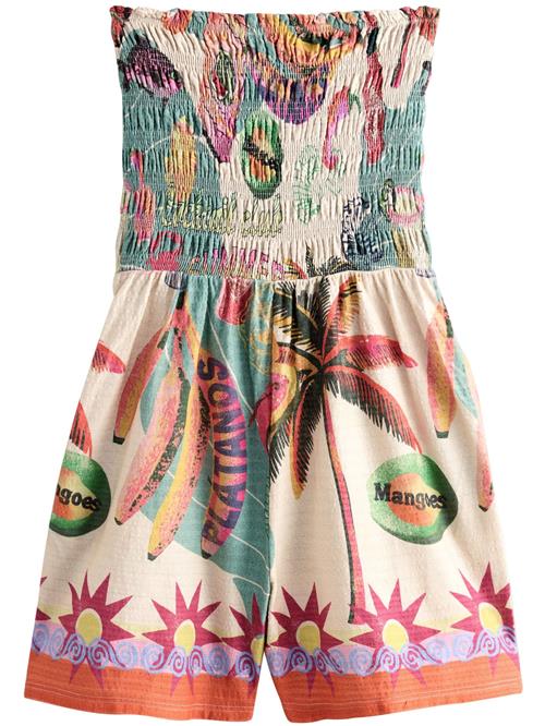 Next Jumpsuit  beige / smaragd / mørk pink / rød