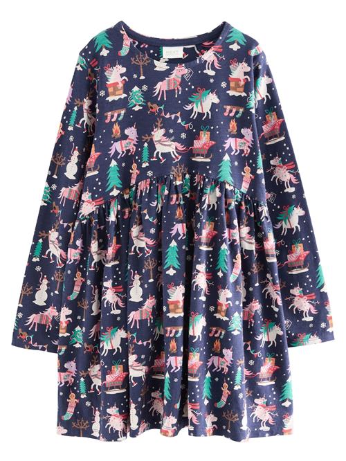 Next Kjole  navy / turkis / lyserød / hvid