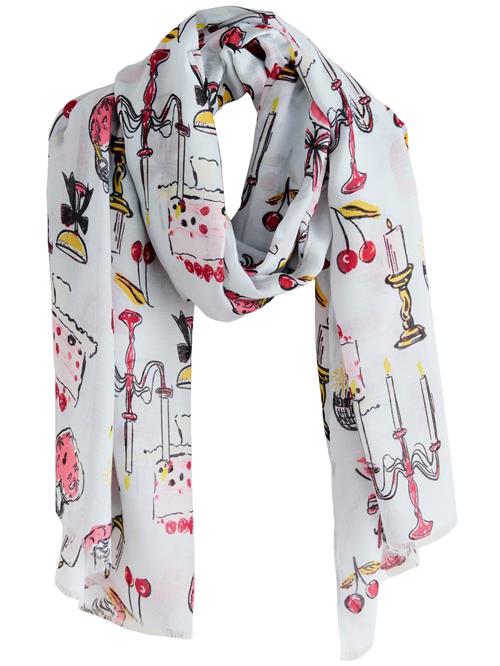 Next Sjal  gul / lyserød / rød / hvid