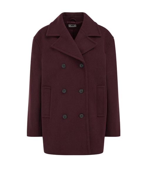 WE Fashion Overgangsfrakke  aubergine