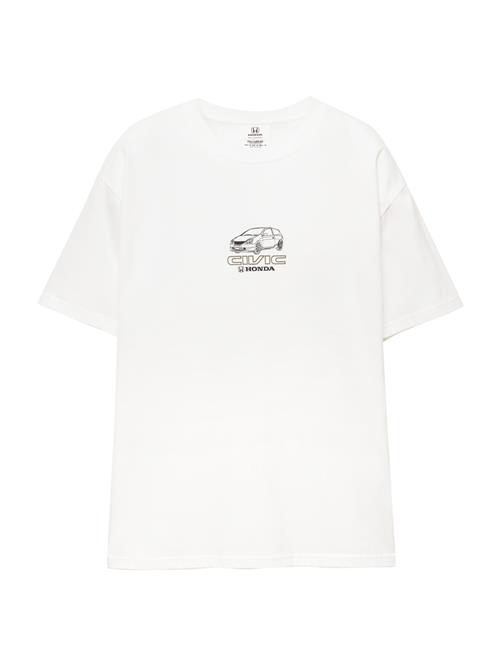 Pull&Bear Bluser & t-shirts 'HONDA CIVIC'  antracit / rød / sort / hvid