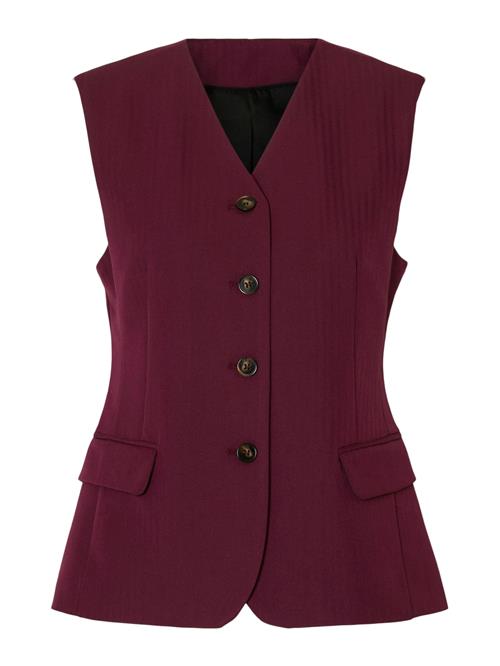 SELECTED Jakkesætsvest 'SLFFEDORA'  aubergine