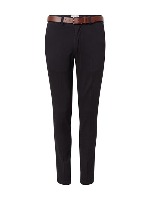 JACK & JONES Lærredsbukser 'JPSTMARCO FRANCO'  sort