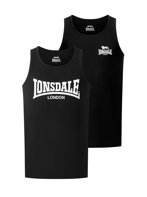 LONSDALE Bluser & t-shirts 'Tughall'  sort / hvid