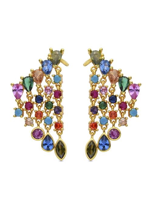 Luxenter Øreringe 'Arkai'  guld / blandingsfarvet