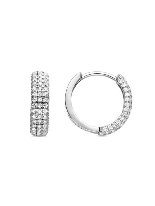 Luxenter Øreringe 'Taki'  hvid