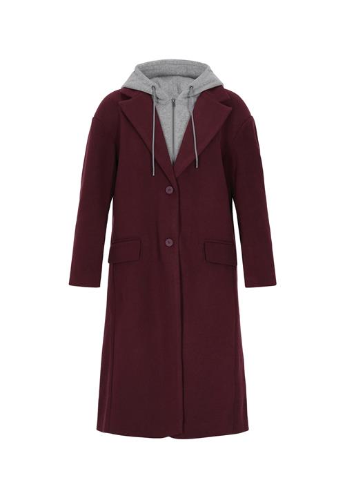 myMo ROCKS Overgangsfrakke  grå-meleret / burgunder