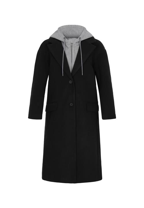 myMo ROCKS Overgangsfrakke  grå-meleret / sort