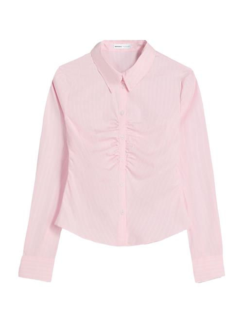 Bershka Bluse  rosé / offwhite