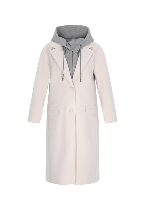 myMo ROCKS Overgangsfrakke 'Rocks'  grå / hvid