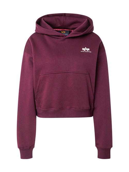 ALPHA INDUSTRIES Sweatshirt  ecru / vinrød