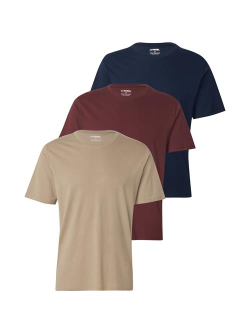 JJ Rebel Bluser & t-shirts  beige / natblå / vinrød