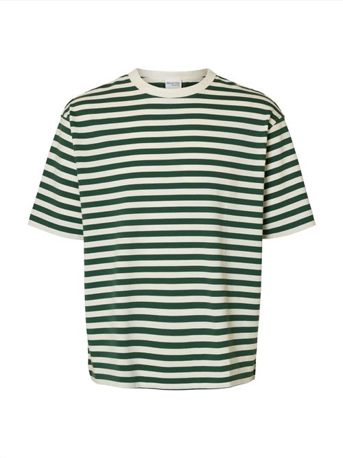 SELECTED Bluser & t-shirts 'SLHDAN'  creme / mørkegrøn