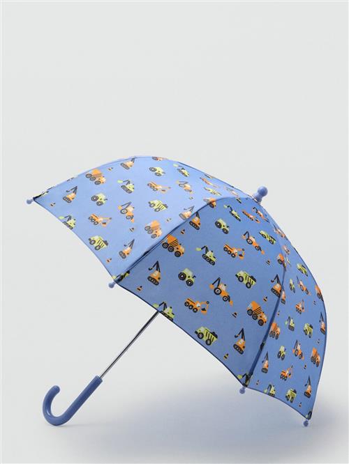 MANGO KIDS Paraply 'ESCAVA'  blå / æble / mørkeorange / sort