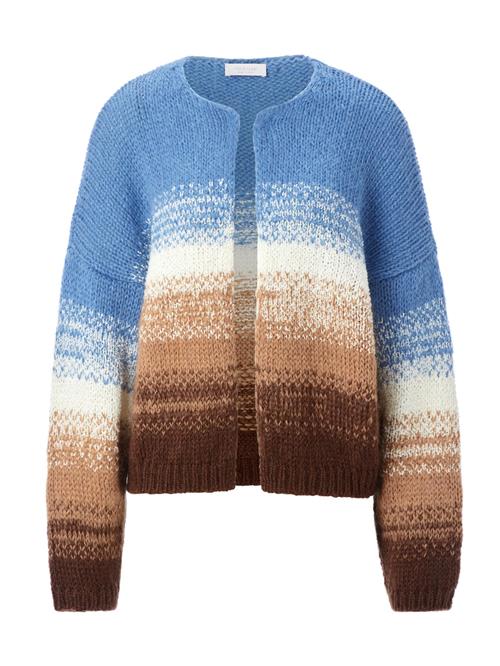 Rich & Royal Cardigan  ecru / blå / lysebrun / mørkebrun