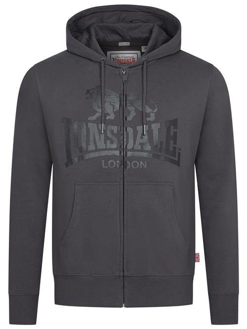 LONSDALE Sweatjakke 'Krafty'  antracit / sort