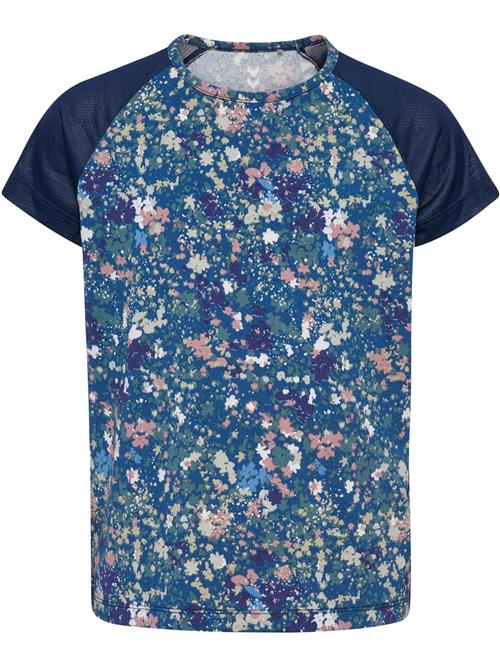 Hummel Funktionsskjorte 'Mix'  navy / mørkegrøn / gammelrosa / offwhite