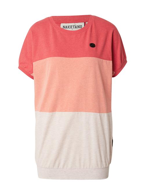 naketano Shirts  abrikos / lys rød / uldhvid