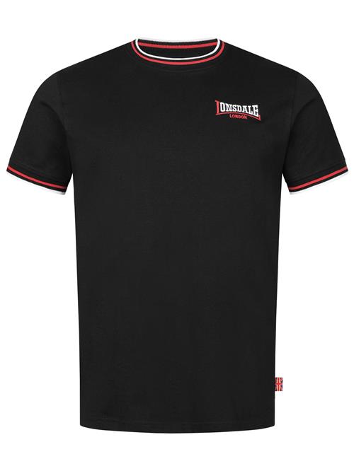 LONSDALE Bluser & t-shirts 'Quin'  rød / sort / hvid
