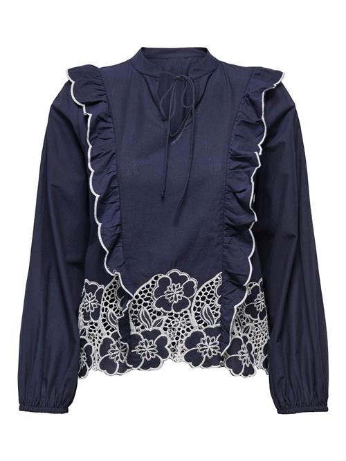 JDY Bluse 'JDYHolly'  marin / hvid