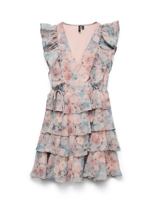 VERO MODA Kjole 'VMSabrina'  azur / lyserød / gammelrosa / burgunder