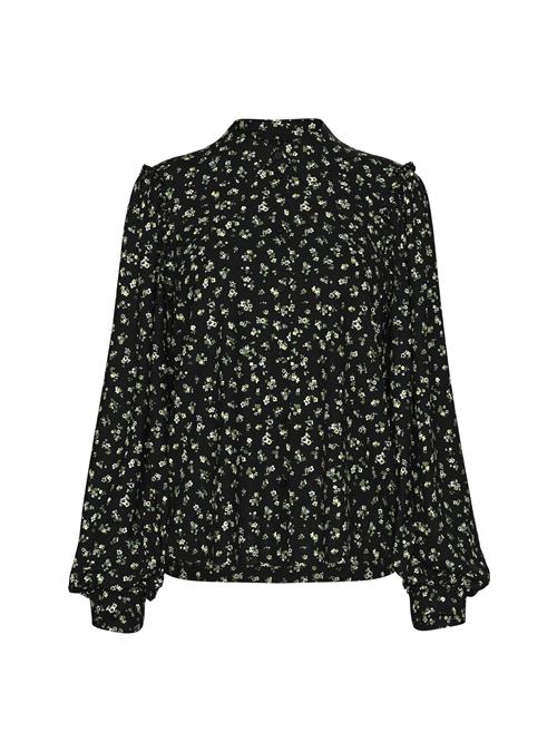 VERO MODA Bluse 'VMNoelle'  smaragd / pastelgrøn / sort / offwhite