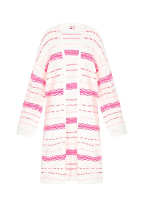 IZIA Cardigan  pink / lyserød / offwhite