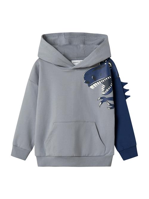 NAME IT Sweatshirt 'NMMNASH'  dueblå / mørkeblå / sort / hvid