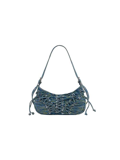Desigual Skuldertaske  blue denim / grøn