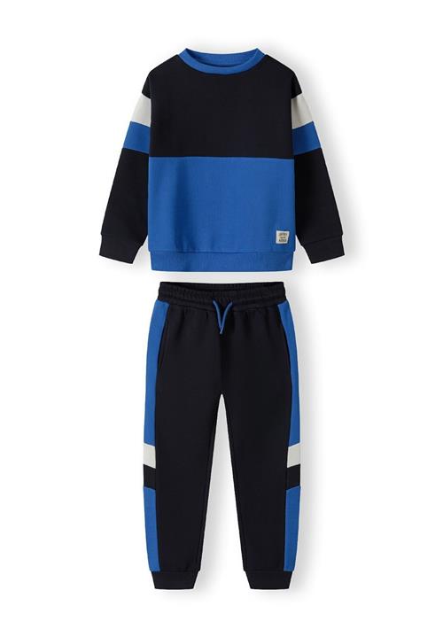 MINOTI Joggingdragt  blå / marin / hvid