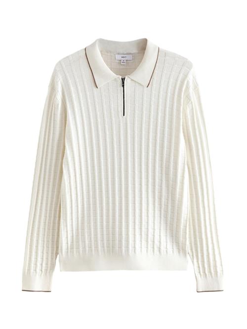 Next Pullover  ecru / mørkebrun