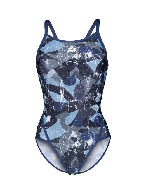 ARENA Badedragt 'SCRATCHED'  lyseblå / mørkeblå / mørkegrå / sort