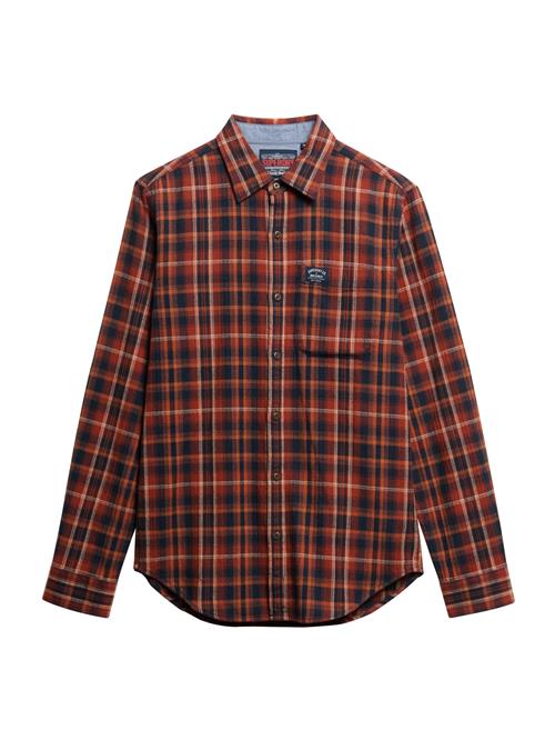 Superdry & Co Skjorte  marin / mandarin / fersken / hummer