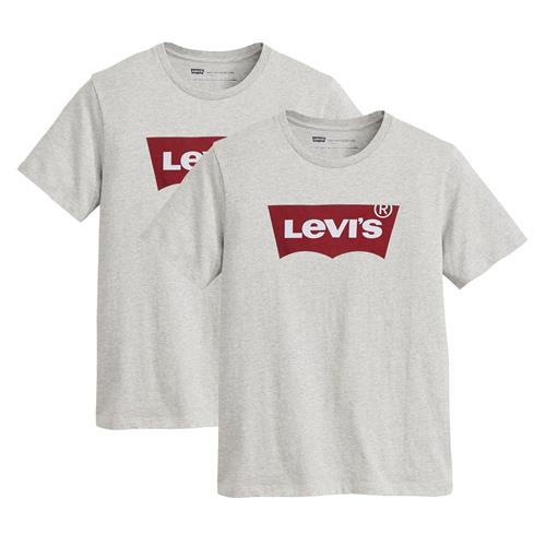 LEVI'S ® Bluser & t-shirts  grå / blodrød / hvid