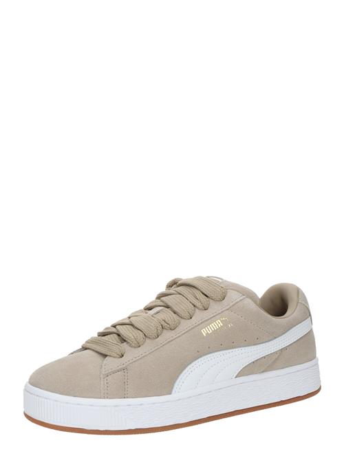 PUMA Sneakers 'Suede XL'  mokka / guld / hvid