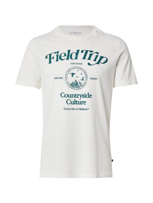 s.Oliver Bluser & t-shirts  smaragd / hvid