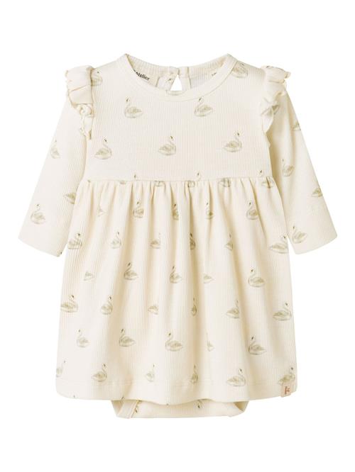 NAME IT Kjole  creme / oliven