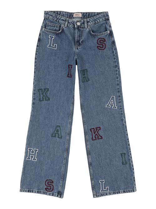 ONLY GIRLS Jeans 'KOGJuicy'  blå / grøn / rød / hvid