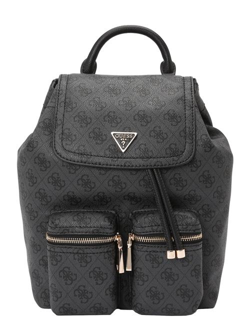 GUESS Rygsæk 'MANHATTAN II FLAP BACKPACK'  antracit / sort