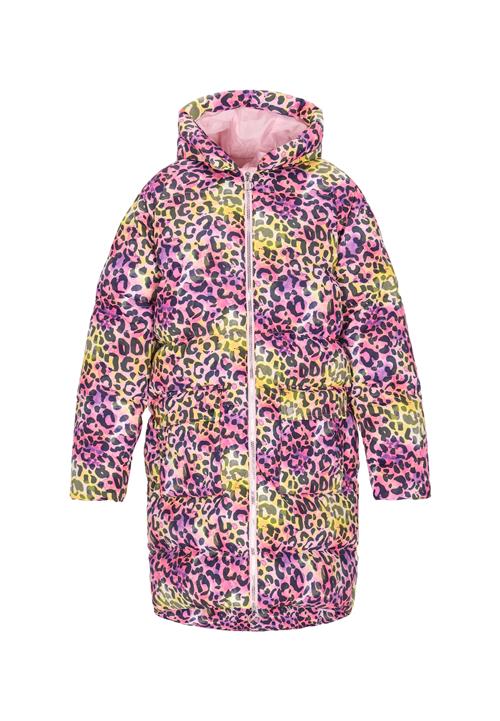 myMo at night Overgangsfrakke  citrongul / antracit / pink / hvid