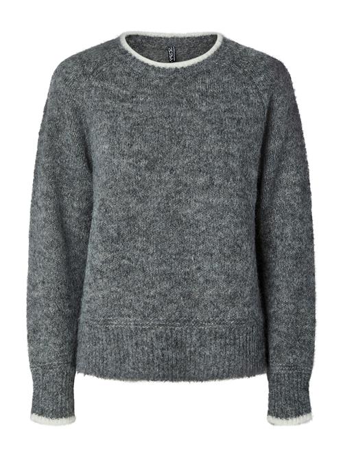 PIECES Pullover 'PCIVY'  grå-meleret