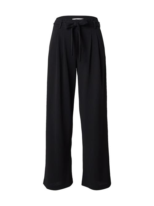 ONLY Bukser med lægfolder 'ONLEVI'  sort