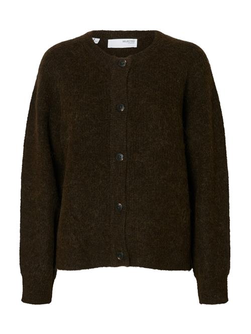 SELECTED Cardigan 'SLFLULU'  mørkebrun