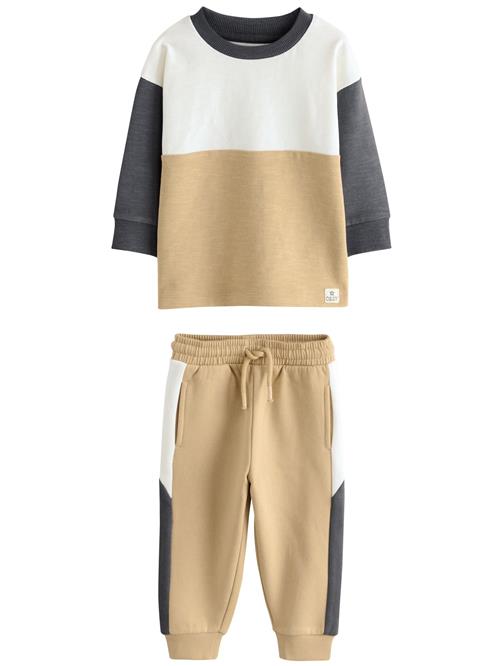 Next Joggingdragt  beige / grå / hvid