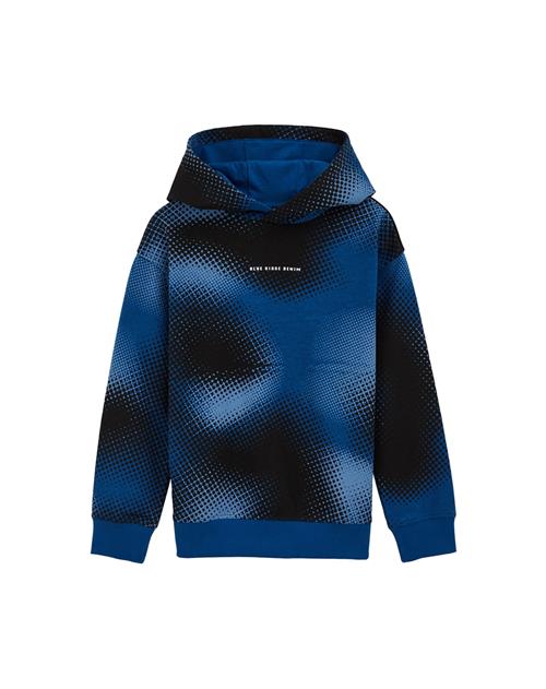 WE Fashion Sweatshirt  koboltblåt / sort / hvid