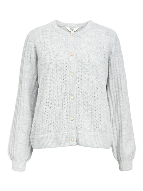OBJECT Cardigan 'OBJFlora'  lysegrå